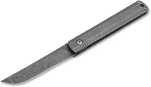 BÖKER PLUS Wasabi Damascus - Slipjoint pocket knife with titanium handle scales - classic folding knife with damascus blade - with case