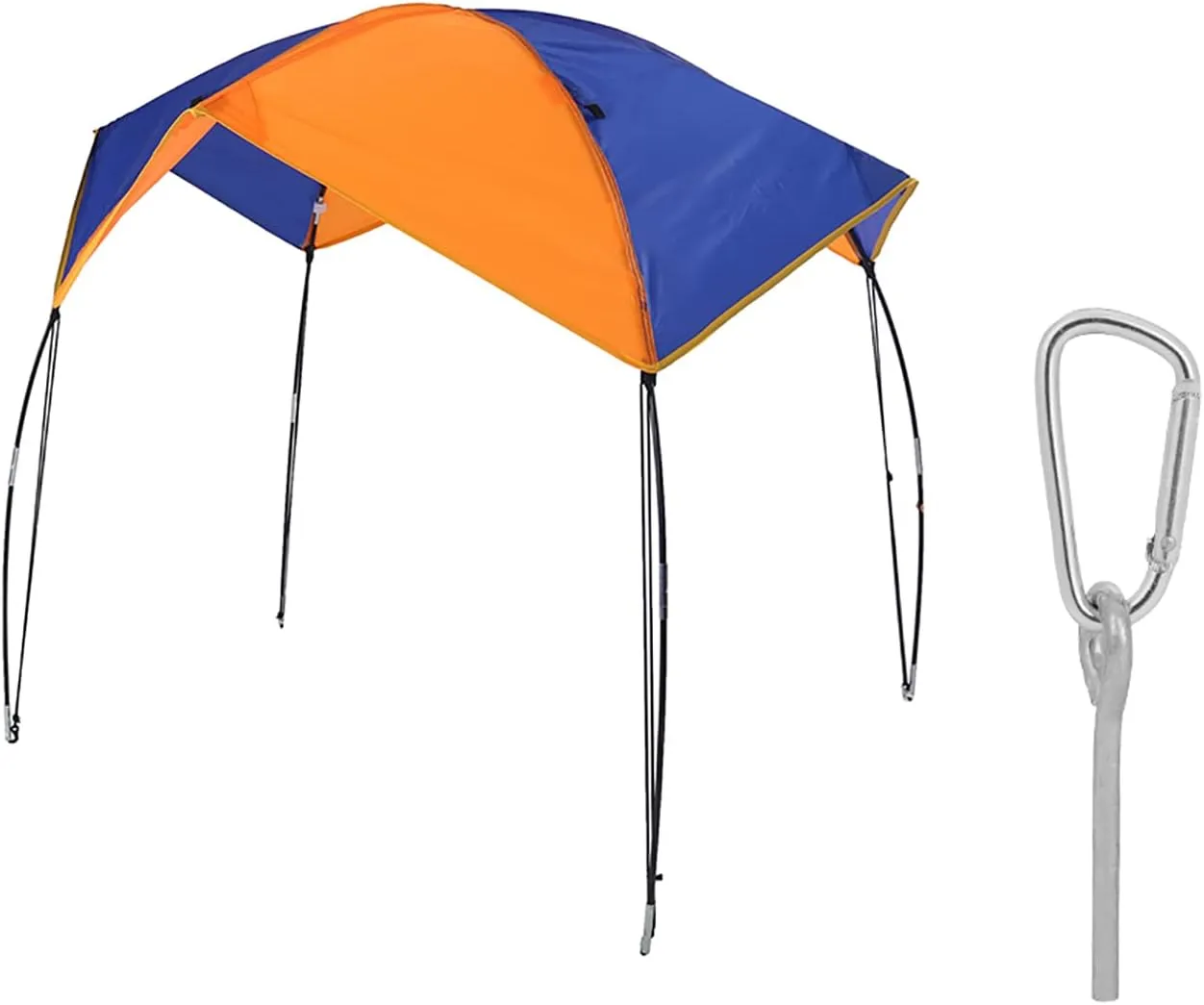 Boat Sun Shelter Waterproof UV Easy Setup Fishing Canopy for 2-4 Persons, Ideal for Boat Fishing, Picnic, Material (68347 Awning (2 people)))