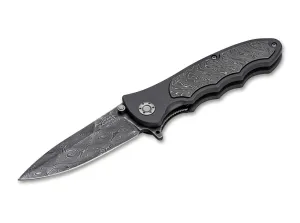 Boker 110237DAM Leopard-Damast III Collection 3.82" Flipper Pocket Knife