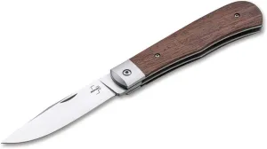 Boker Plus Bonfire Bubinga Folding Knife - 3.32" D2 Steel Blade with Liner Lock, Bubinga Scales, and Choice of Front Flip or Nail Nick Opening