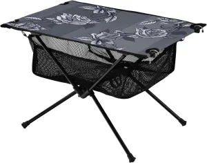 Bolaz Outdoor Folding Portable Picnic Camping Table-Vintage Rose Pattern12,Storage Mesh for Camping Gear Accessories, Hiking, Mountaineering, Outdoor Travel