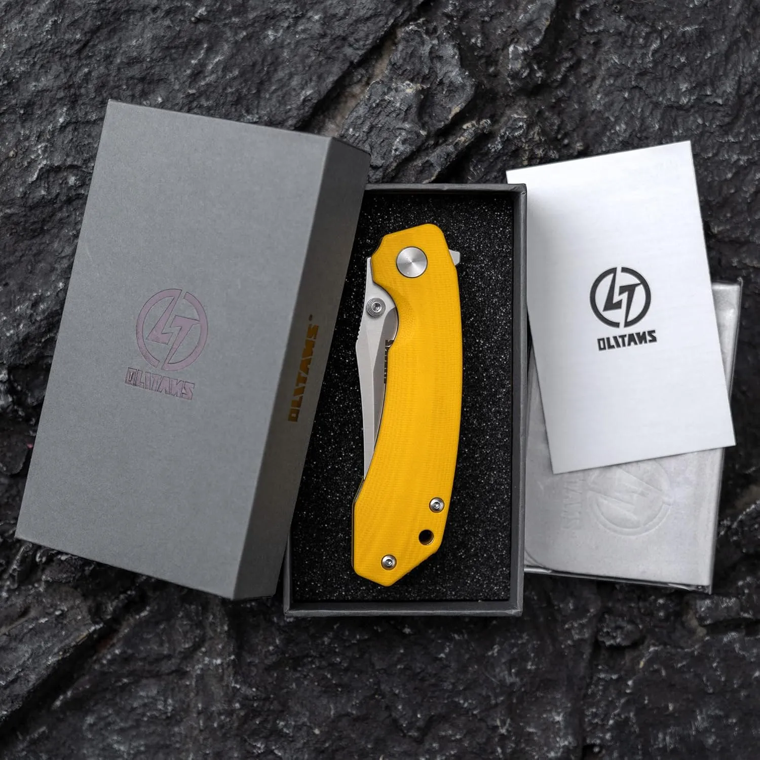 Bowie Pocket Knife, EDC Knife, Folding Knife with 3.4'' D2 Steel Blade, Hunting Knife with G10 Scales for Camping, Survival - Suitable for Men & Women-G059YW