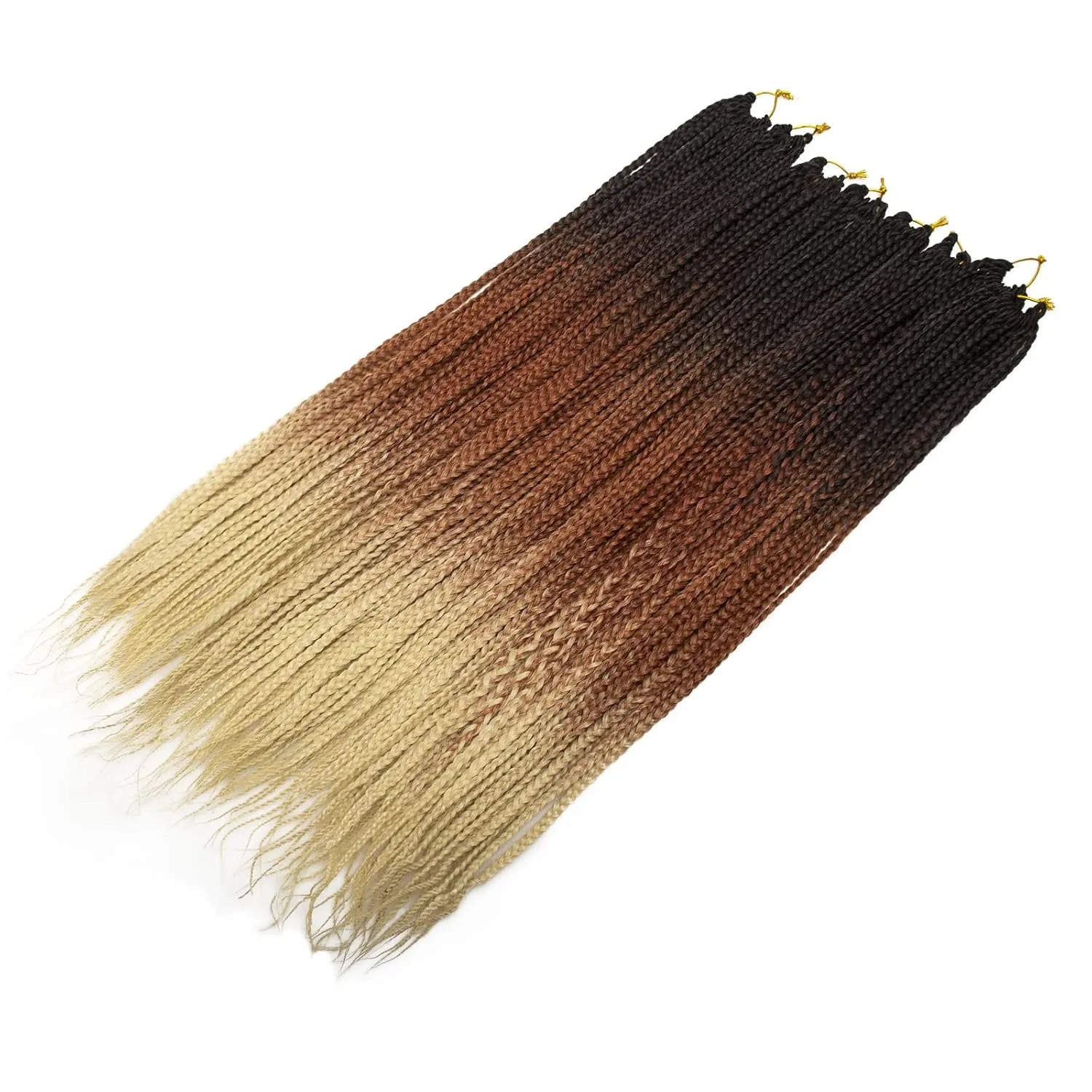 Box Braids Crochet Hair 6Packs Crochet Box Braids 22Inch Pre-looped Synthetic Crochet Braids for Black Women (1B/30/613, 22inch)