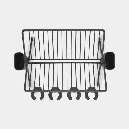 Brabantia Foldable Dish Drying Rack, Large - Dark Grey