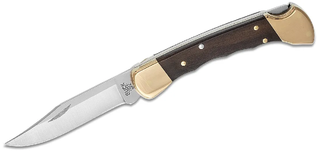 BUCK 110FG FOLDING HUNTER GROOVED KNIFE\ WOOD