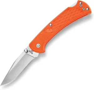 Buck Knives 112 Folding Hunter Slim Select Lockback Pocket Knife with Thumb Studs and Removable/Reversible Deep Carry Pocket Clip