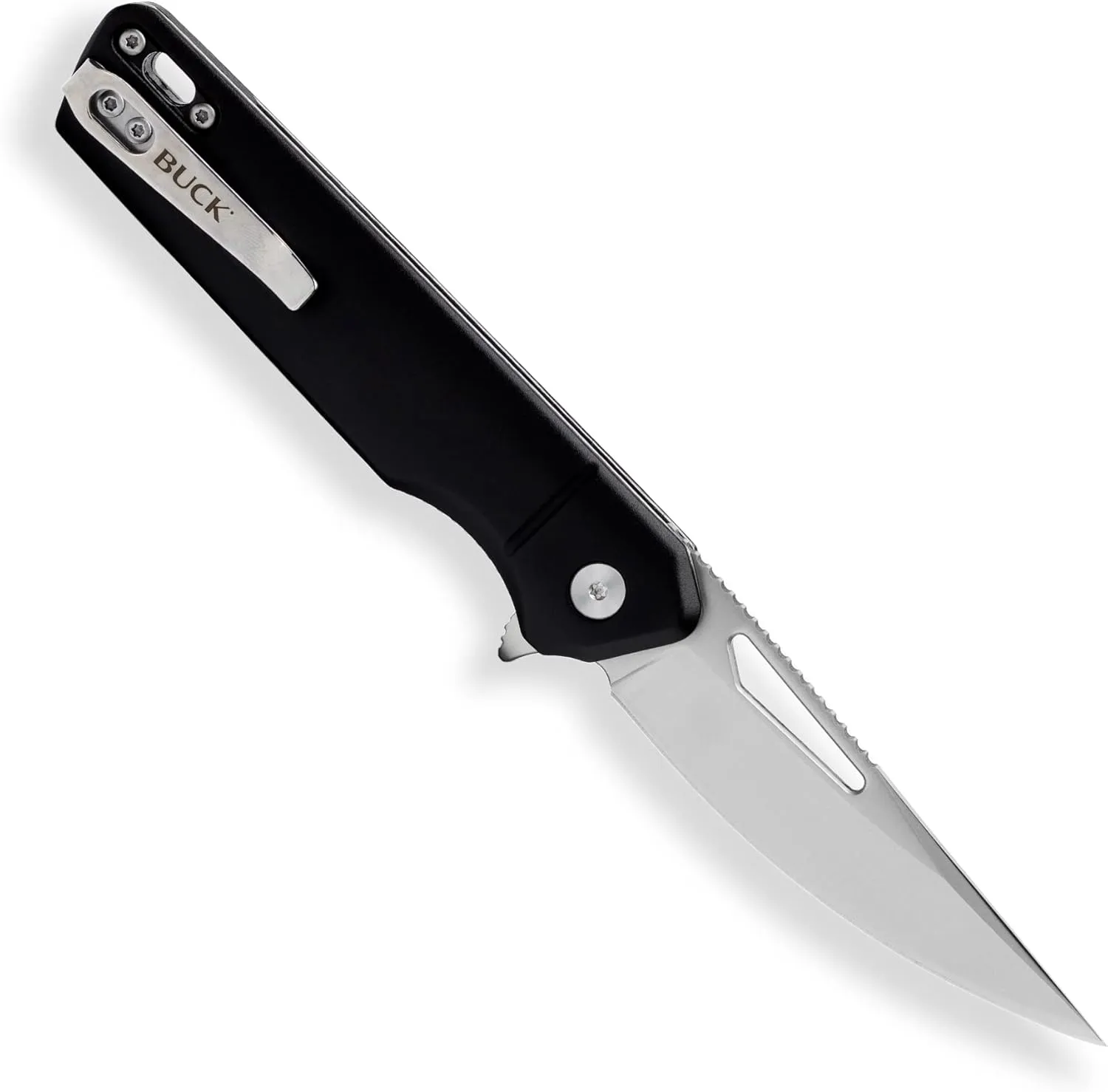 Buck Knives 239 Infusion Folding Pocket Knife with Drop Point Blade, Aluminum Handle, Pocket Clip
