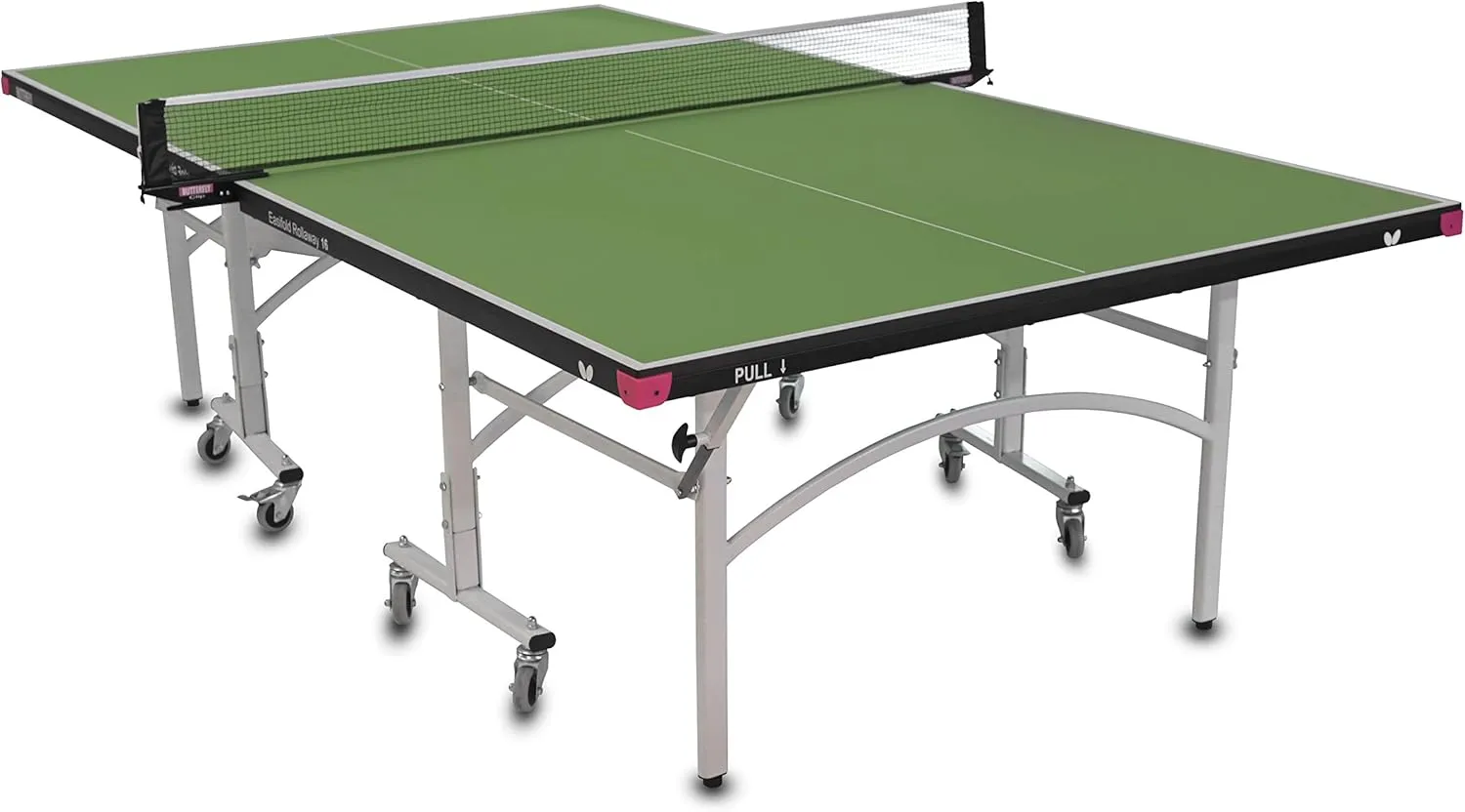 Butterfly Easifold 16 Ping Pong Table – Quick Assembly Ping Pong Table - Folding with Wheels – Compact Storage - 16mm Thick - Sturdy Frame - Playback Option