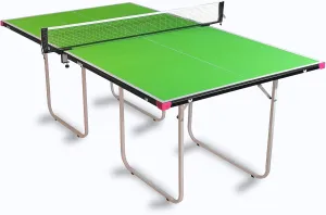 Butterfly Junior Ping Pong Table - 3/4 Size Table Tennis Table - Space Saver Game Table for Game Room - Regulation Height Ping Pong Table - Sturdy Frame - Ships Assembled with Net