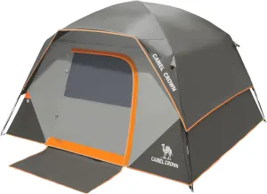CAMEL CROWN Tents for Camping 4/6 Person Tent Waterproof Easy Setup Backpacking Tents