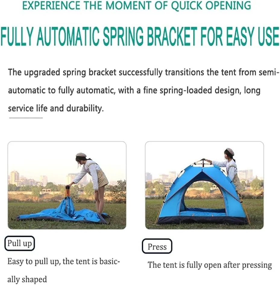 Camping Tent Automatic Pop-Up Beach Tent Instant Easy Set Up Tent Automatic Tent Camping,Traveling,Backpacking,Outdoors (Size : 210 * 140 * 110cm)