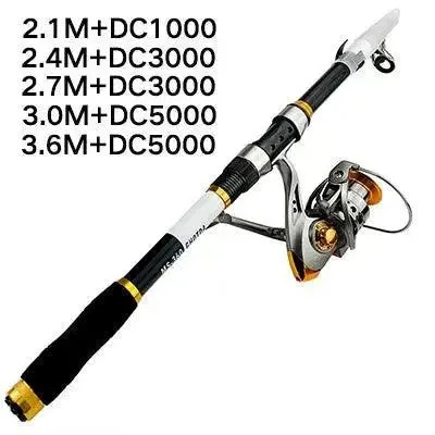 Carbon Fiber Fishing Rod Or Rod Reel Combos Portable Telescopic Fishing Pole 13BB Spinning Reel Fishing Set