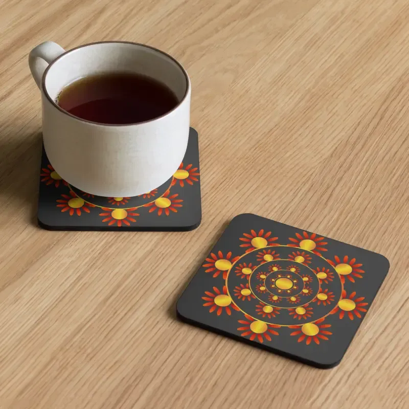 Chic Heat Resistant Abstract Pattern Coasters