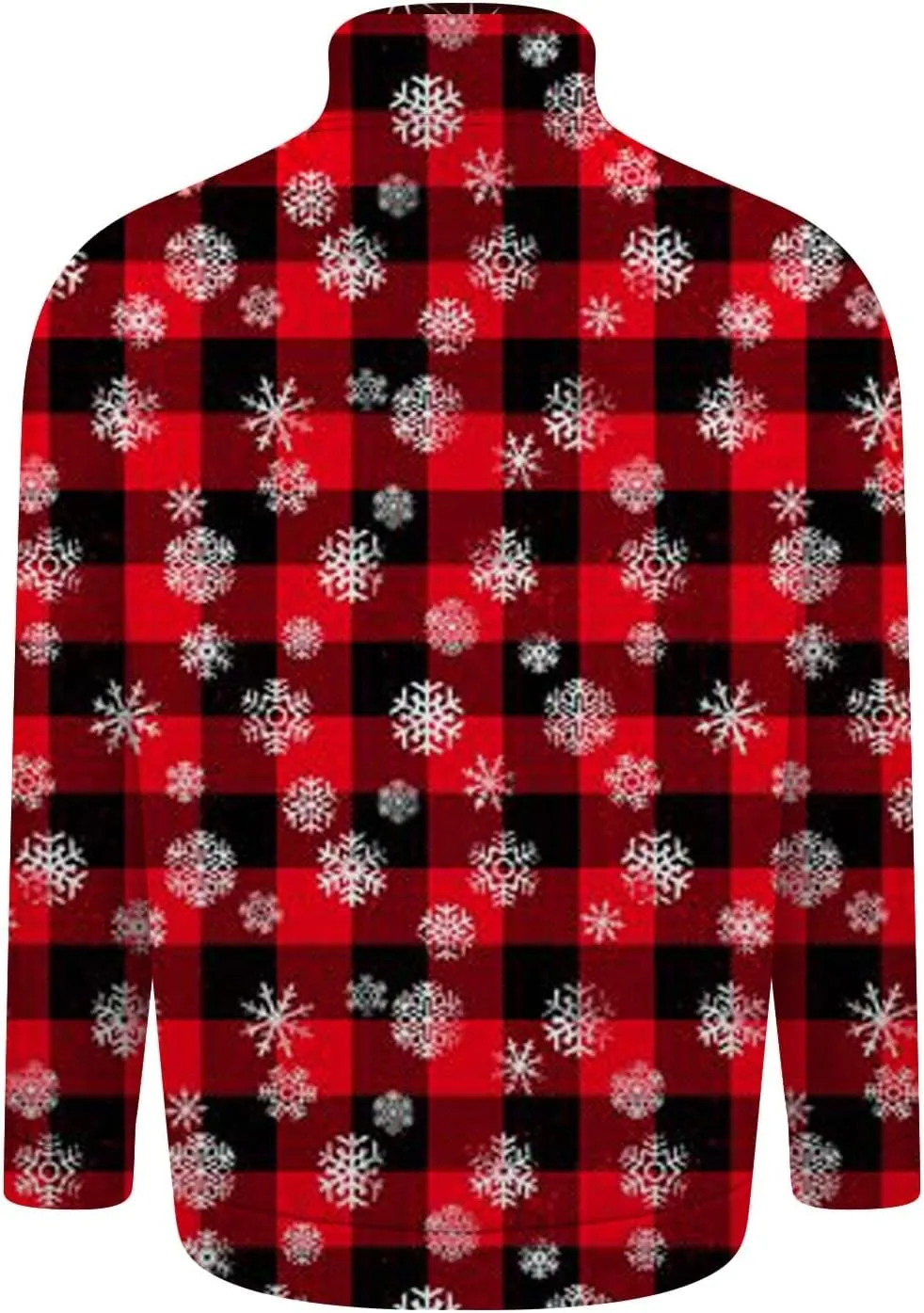 Christmas Sweaters Men Ugly Sweatshirts Funny Holiday Pullovers Button Long Sleeve Lightweight Big Tall Polo Shirts
