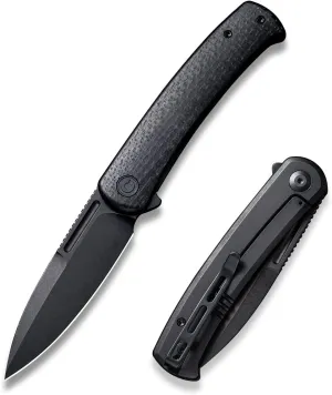 CIVIVI Cetos Folding Knife, 3.48-in 14C28N Blade Spear Point with Coarse Micarta Scale Flipper Knife Frame Lock, Pocket EDC Outdoor Knives for Camping, Hiking, Hunting C21025B-2