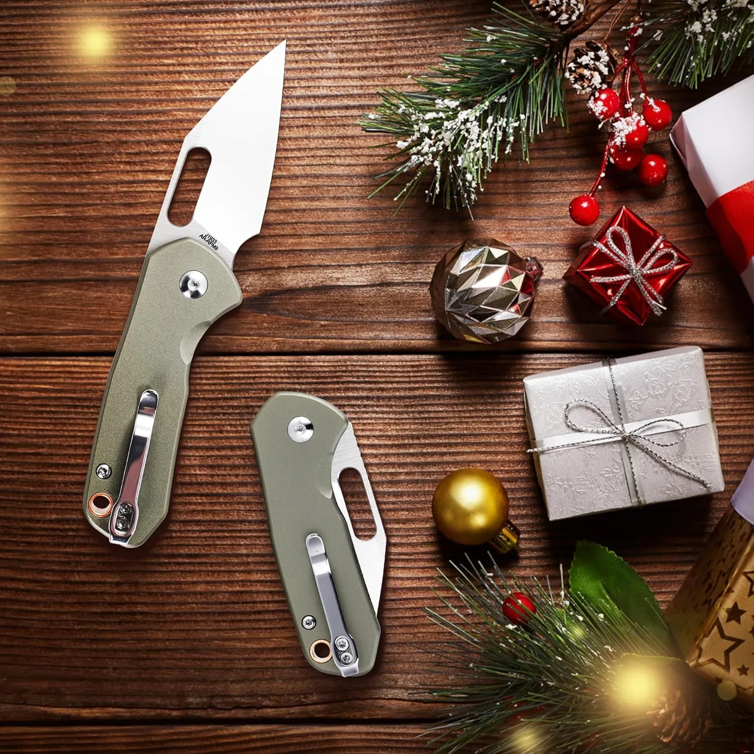 CJRB CUTLERY Army Green Pocket Knife (1933)