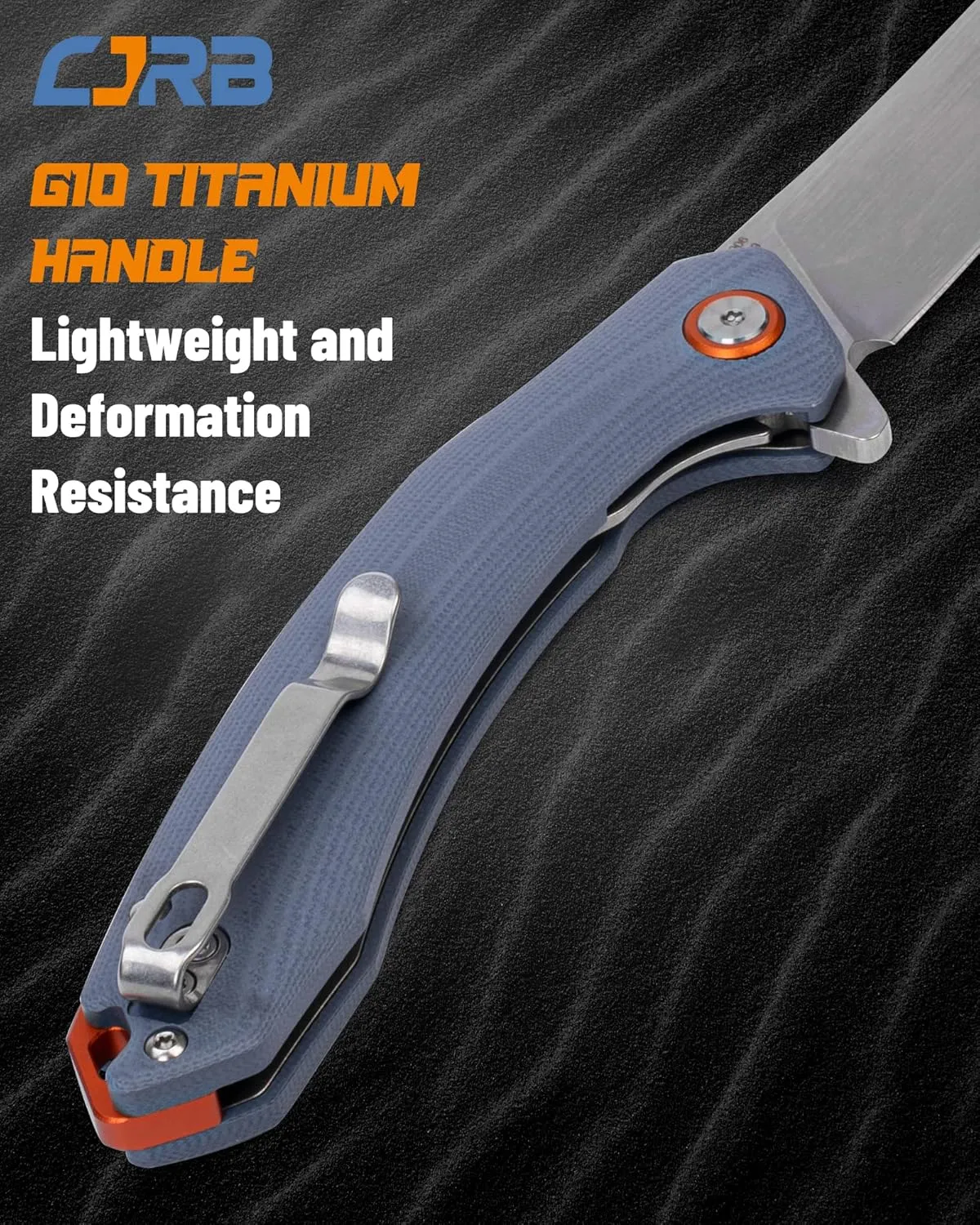 CJRB Folding Knife Gobi (J1906) AR-RPM9 Powder Steel G10 Handle EDC Knife Pocket Knife Blue