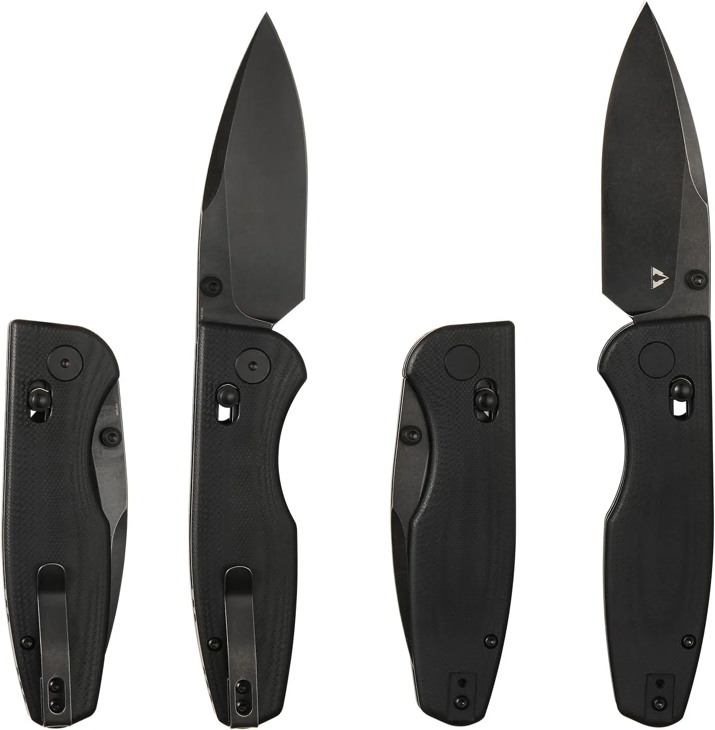 CMB Made Knives CMB Predator CMB-08 G10 Handle 14C28N Steel Blade Pocket Folding Tactical Survival Camping Hiking Outdoors EDC Knife with Pocket Clip for Men Women(Black Stone Wash)