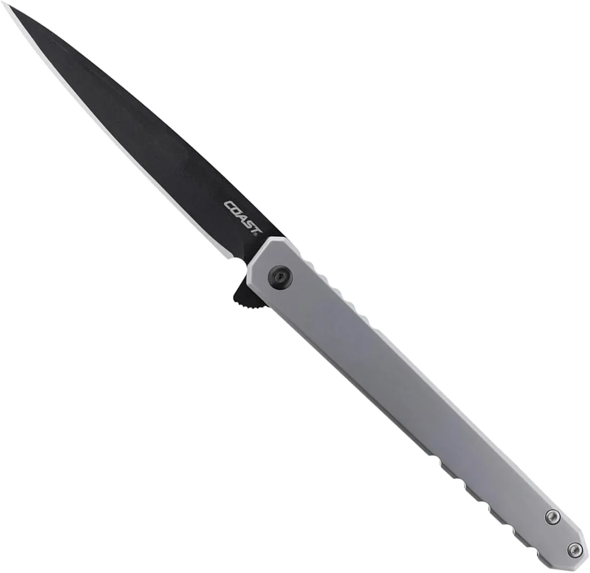 COAST Founder's Collection LX534 ORIGIN, Gentleman's EDC Folding Pocketknife, Flip Tab, Frame Lock, Pocket Clip, Black Stainless-Steel, Gold/Black