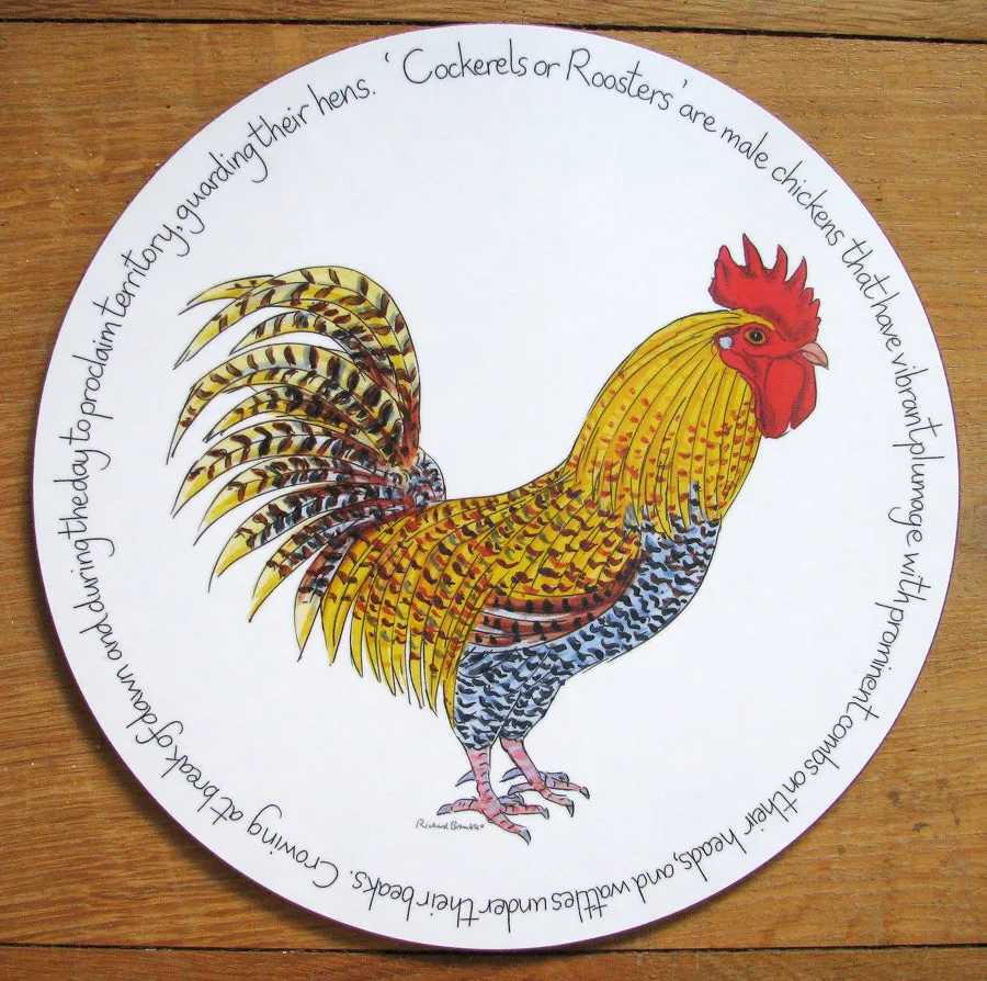 Cockerel or Rooster Tablemat