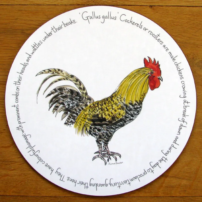 Cockerel or Rooster Tablemat