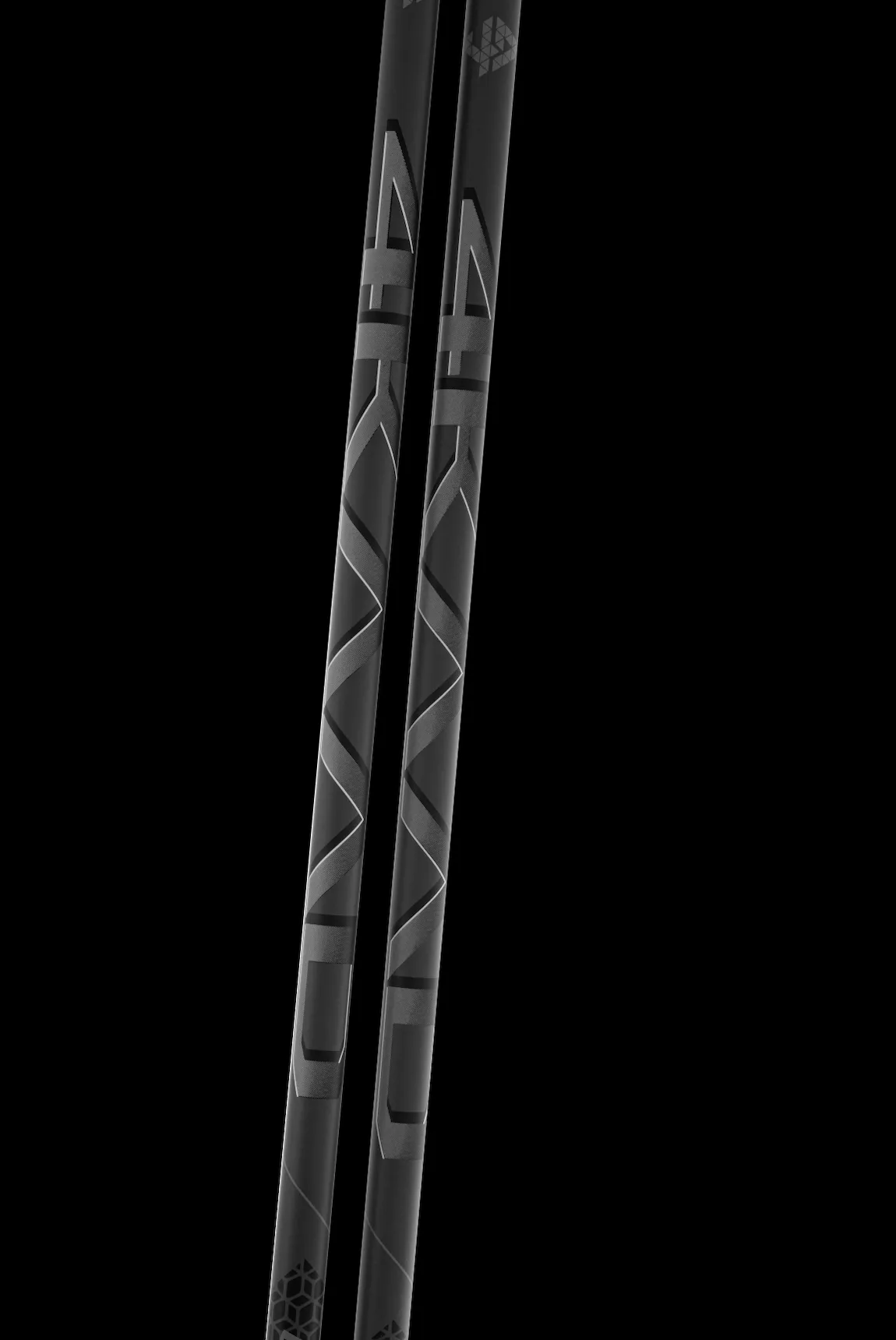 CODE 8 Black Phantom - Ski Pole with CLICK-IT Grip