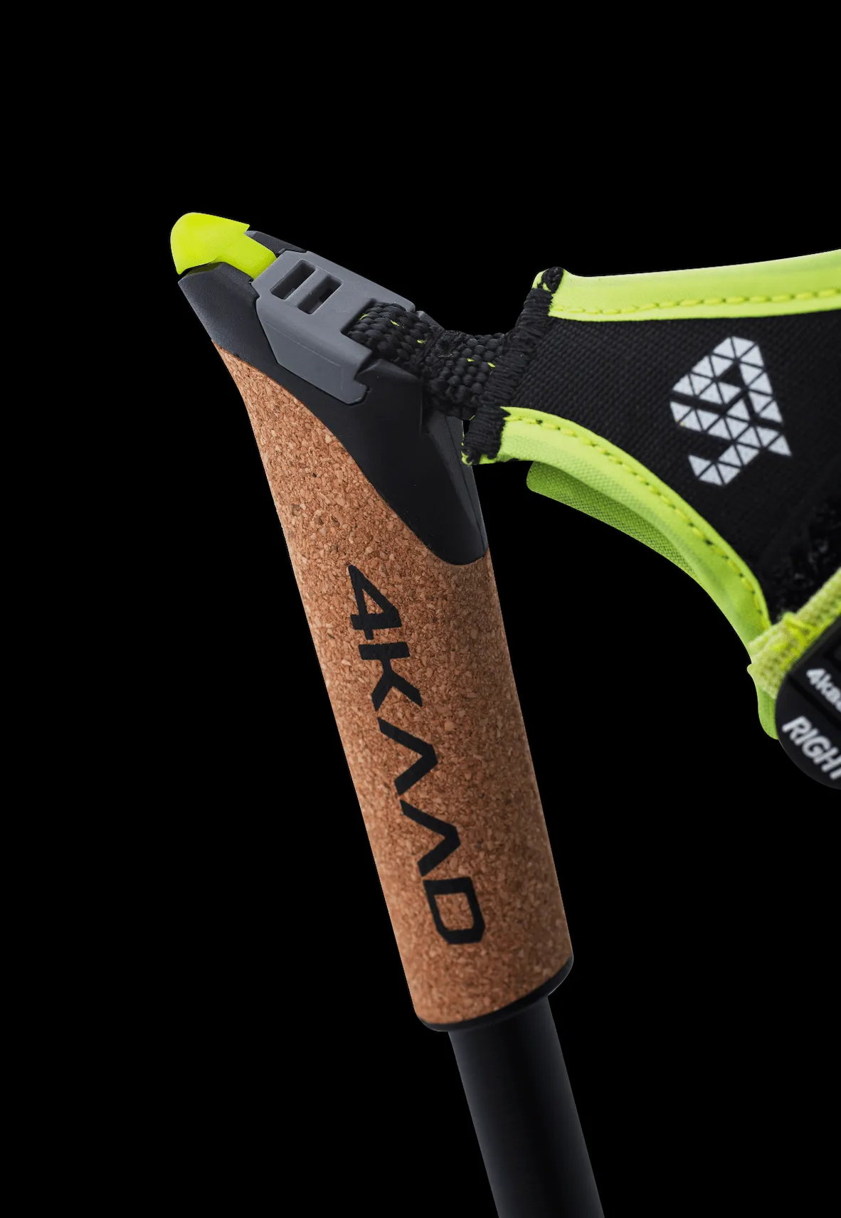 CODE 8 Black Phantom - Ski Pole with CLICK-IT Grip
