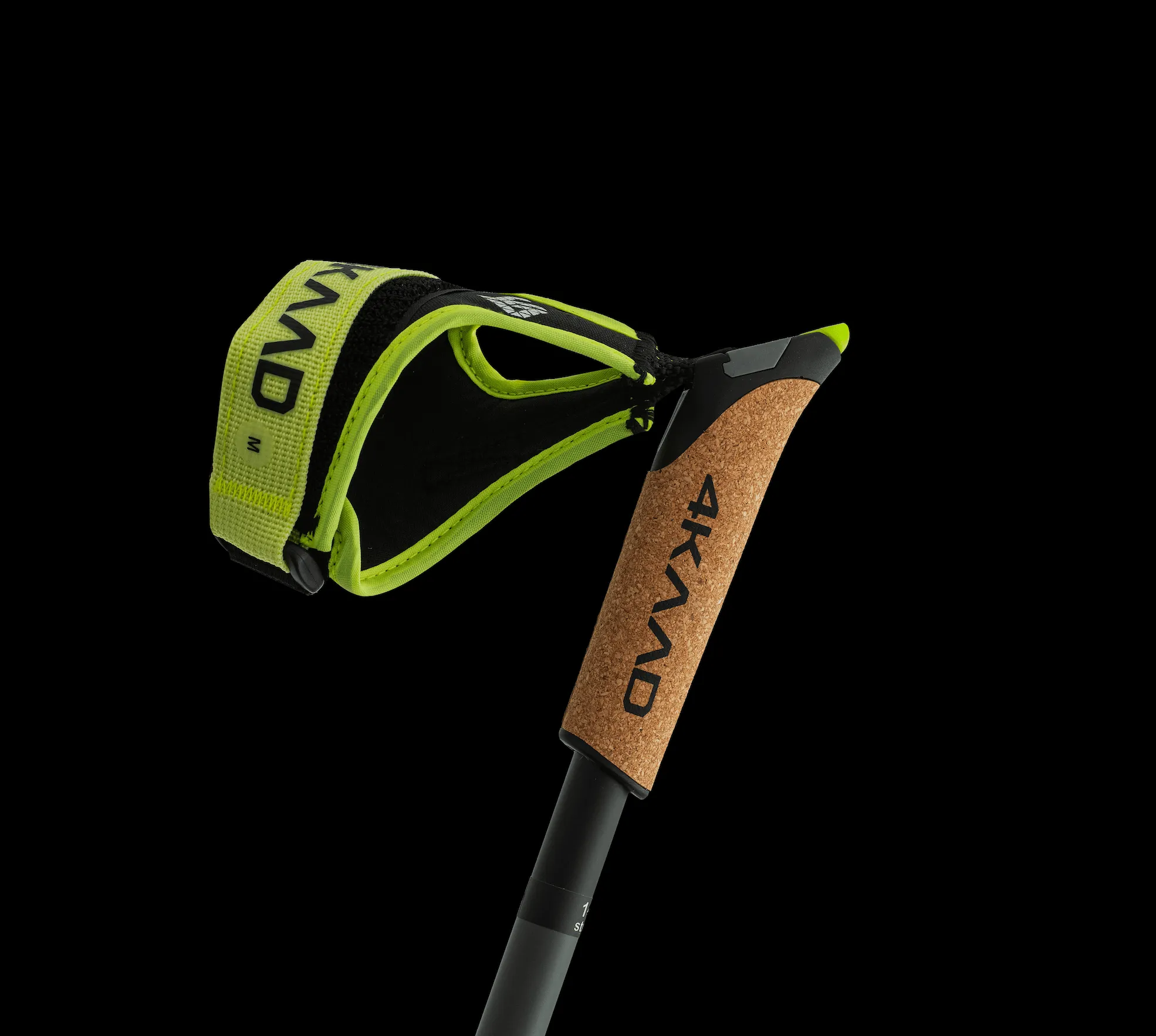 CODE 8 Black Phantom - Ski Pole with CLICK-IT Grip