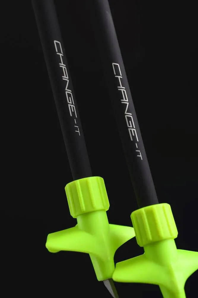 CODE 8 Black Phantom - Ski Pole with CLICK-IT Grip