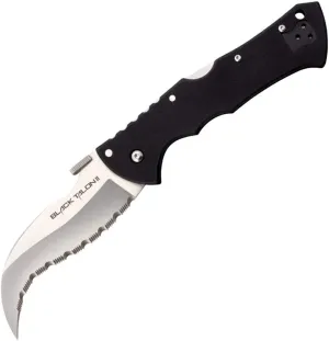 Cold Steel Black Talon ll 4" S35VN Razor-Sharp Blade 5.5" G-10 Handle Tactical Folding Knife w/Tri-Ad Lock, Ambidextrous Pocket/Belt Clip