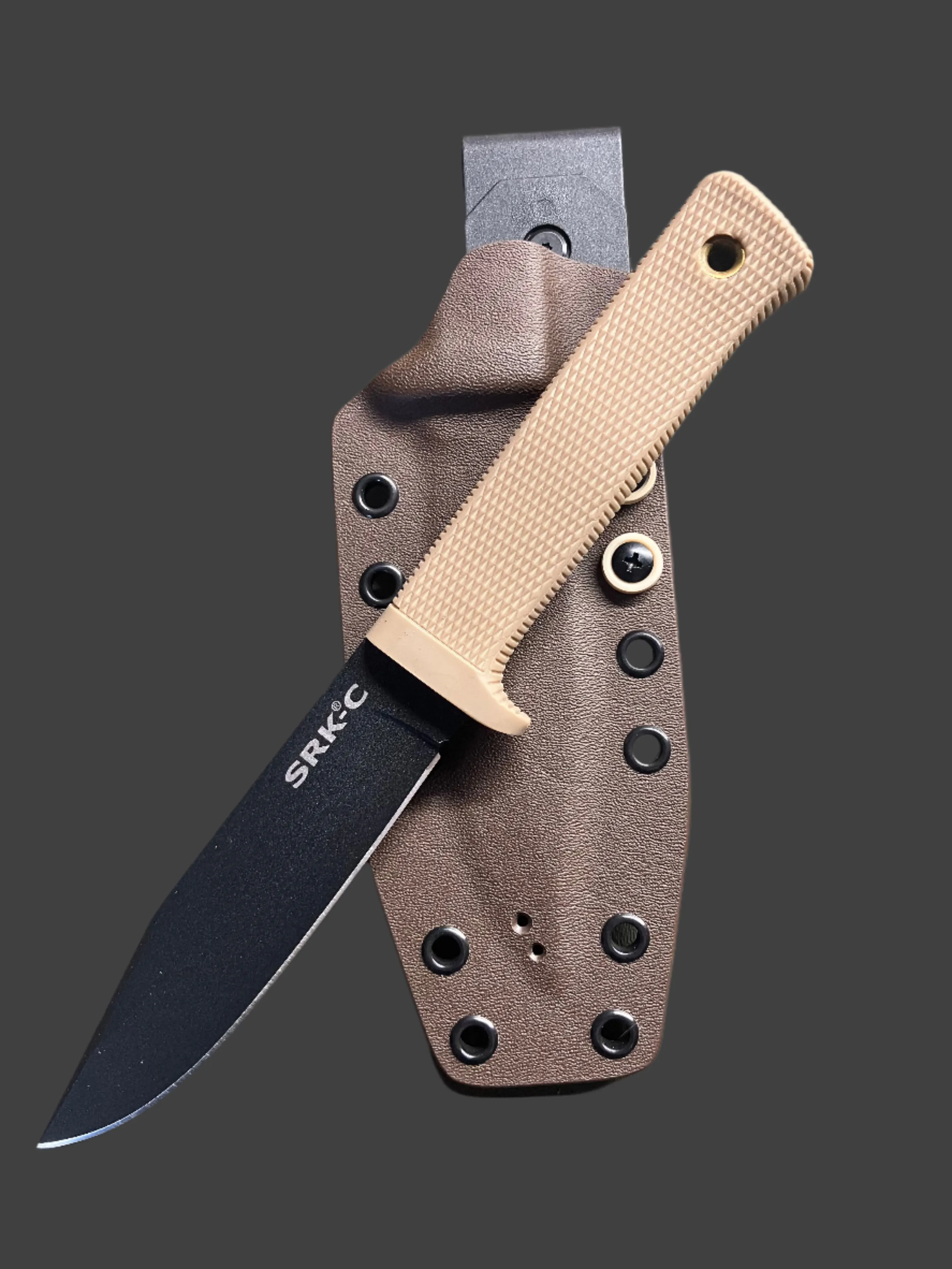 Cold Steel SRK Compact with Chocolate/Coyote Tan Kydex Sheath