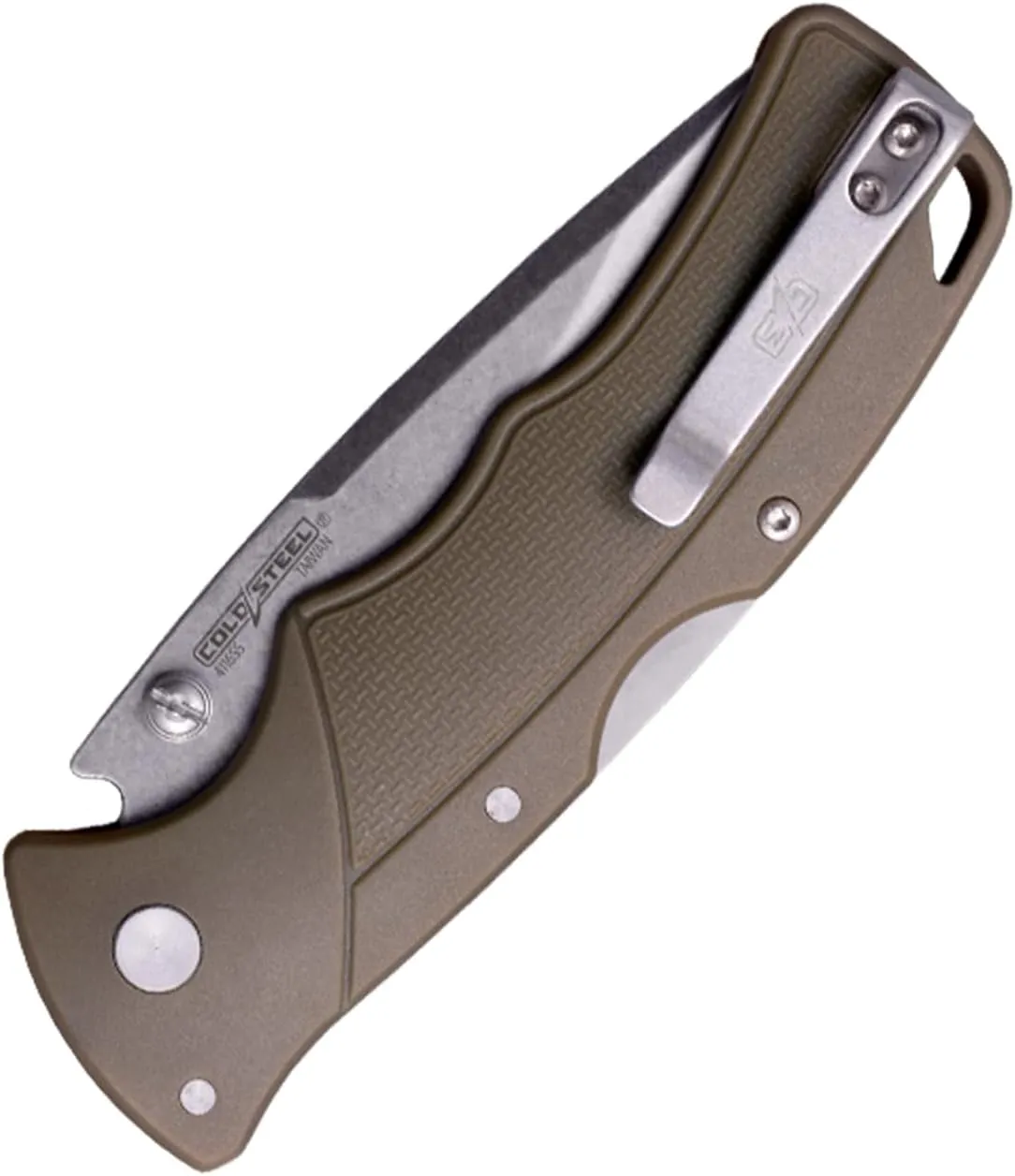 Cold Steel Verdict 3" 4116SS Spear Point Blade 4.25" GFN Handle Everyday Carry Tactical Folding Knife with Tri-Ad Locking Mechanism
