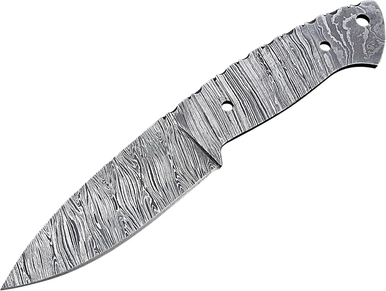 ColdLand |8.5" Hand Forged Damascus Steel Blank Blade for Tactical Combat Survival Camping Outdoor Bushcraft Hunting Knife Making Supplies NB08