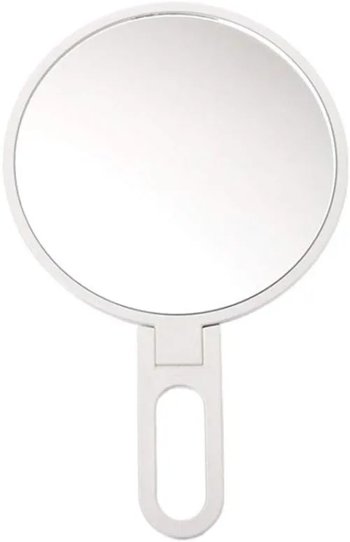Compact Vanity Mirror Foldable Makeup Mirror Portable Single-Sided Hand-held Makeup Mirror Bedroom Dressing Table High-Definition Makeup Mirror Salon Hairdressing Mirror