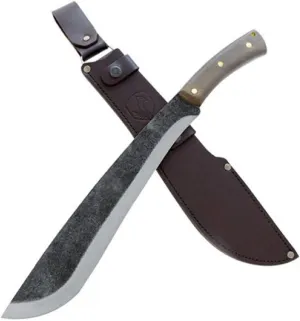 Condor Tool & Knife Jungolo Machete - 1075 High Carbon Steel Blade - Full-Tang Ergonomic Walnut Handle - Handcrafted Leather Sheath - Heavy Duty Machete for Bushcraft, Camping and Survival