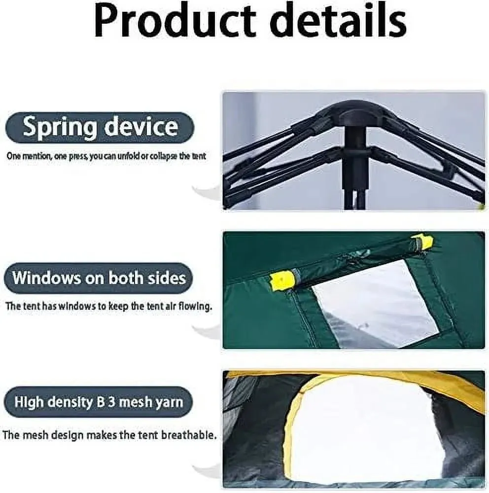 coPedvic instant pop-up family camping tent - waterproof & windproof