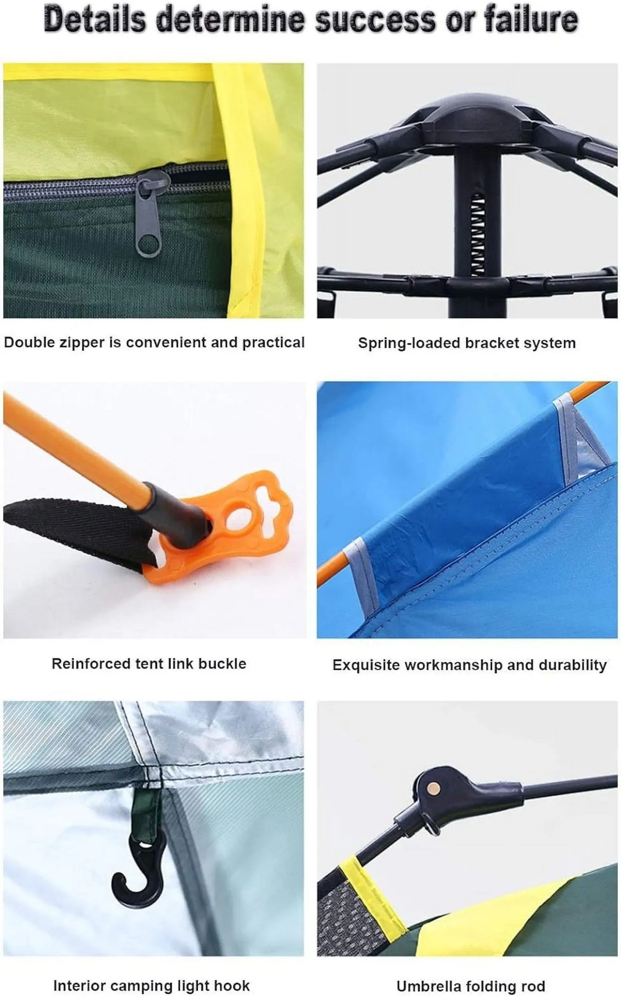 coPedvic instant pop-up family camping tent - waterproof & windproof