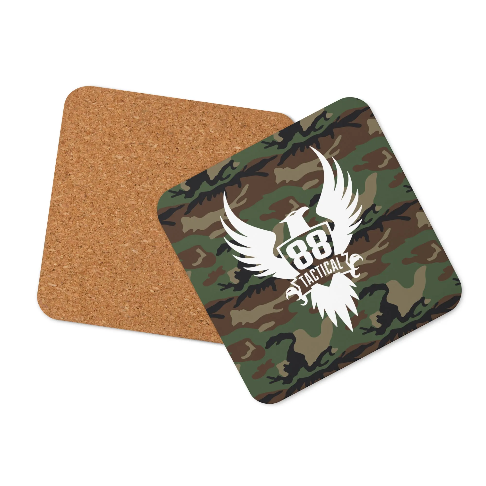 Cork-Back Coaster - Green
