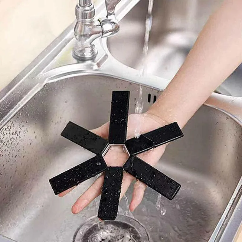 Creative Folding Heat Insulation Pad Placemats Foldable Bowl Cup Pad Au Stock