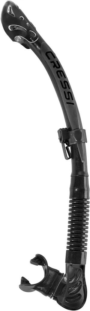Cressi Foldable Adult Dry Snorkel for Scuba Diving, Snorkeling | Alpha Ultra Dry Made in Italy