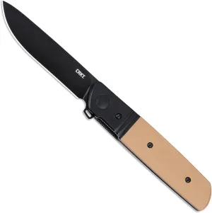 CRKT Bamboozled Everyday Carry EDC Assisted Folding Knife with Liner Lock: D2 Steel Plain Edge Blade, G10 Handle with Stainless Steel Bolster, 5720B