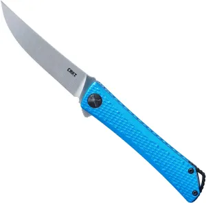 CRKT Kalbi Folding Pocket Knife: Folder with Liner Lock, Plain Edge Acuto 440 Blade Steel, Aluminum Handle with Pocket Clip 7540