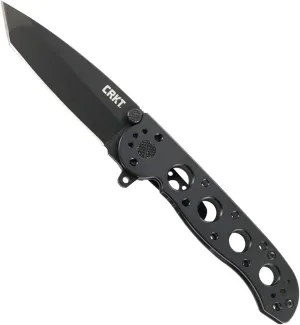 CRKT M16-04KS Folding Pocket Knife: Sandvik Steel Blade with Stainless Steel Handle, Carson Flipper Opening, and Frame Lock