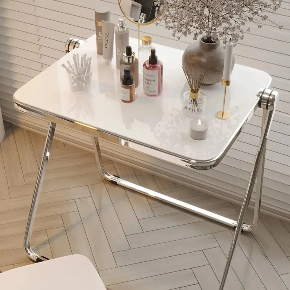 de homê Foldable Acrylic Transparent Medium Side Coffee Table