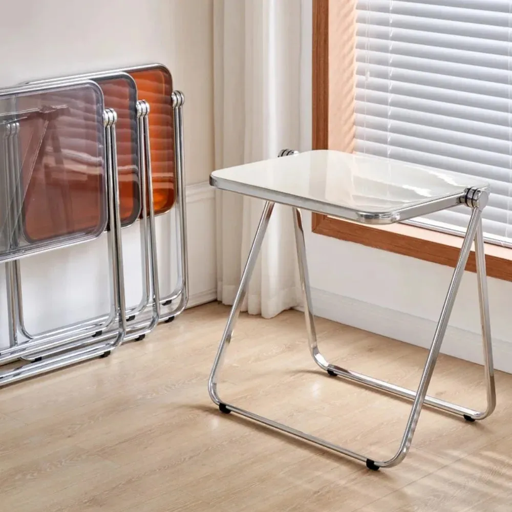 de homê Foldable Acrylic Transparent Medium Side Coffee Table