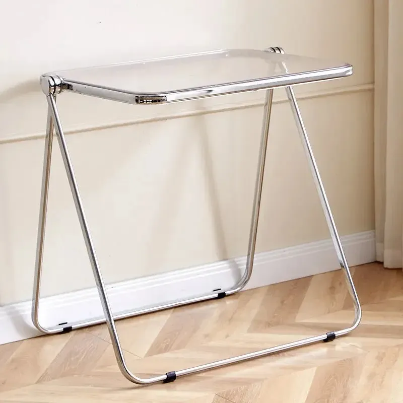 de homê Foldable Acrylic Transparent Medium Side Coffee Table