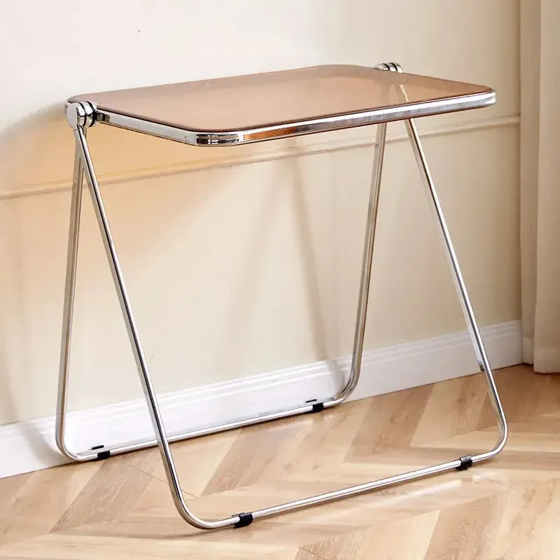 de homê Foldable Acrylic Transparent Medium Side Coffee Table