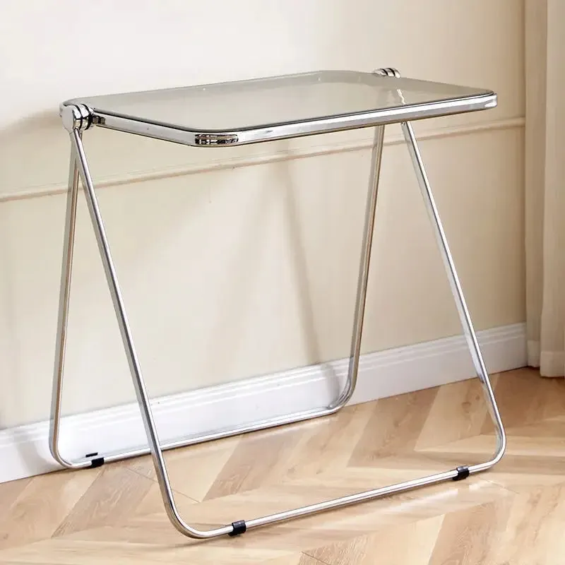 de homê Foldable Acrylic Transparent Medium Side Coffee Table