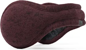 Degrees Winter Ear Warmers | Behind-the-Head Adjustable & Foldable Earmuffs (Aztec Burgundy Heather (Women's), 1)