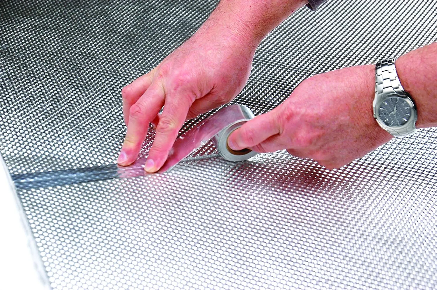 Design Engineering Cool-Tape Plus Self-Adhesive Heat Reflective Tape, 2" x 60' Roll, High-Temperature Insulating Aluminum Tape for Heat Shielding, Wire & Hose Protection, Automotive & Industrial Use